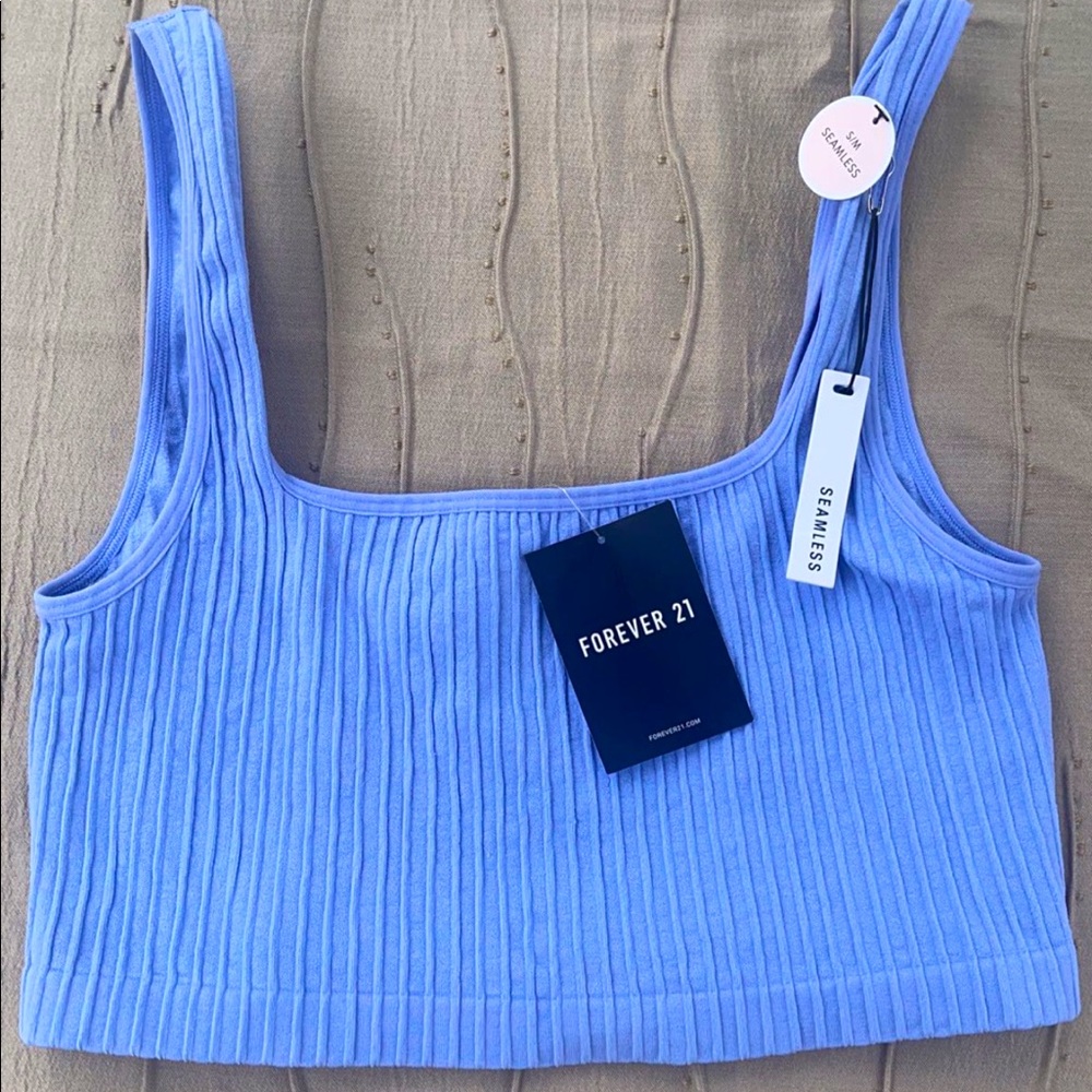 cute blue crop top from forever 21